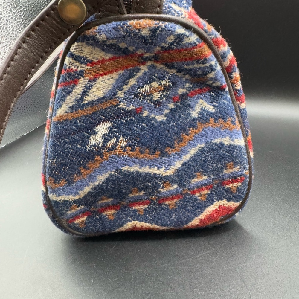 Pendleton Vintage Blue And Red Wool Patterned Wom… - image 2